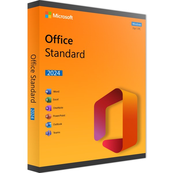 Microsoft Office 2024 Standard | für Windows 1 - 5 Geräte